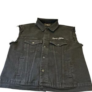 Black Denim Vest